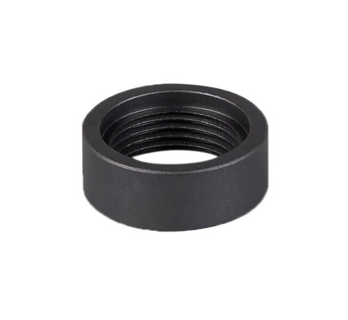 SilencerCo AC114 22 LR Thread Spacer Black Oxide Steel 1/2"x28 for Suppressor Fitment