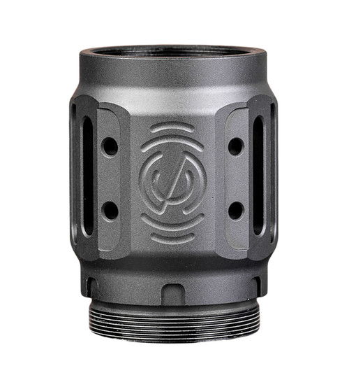 SilencerCo AC5451 Charlie MAAD Brake 2.0 Black Anodized Aluminum 2.23" OAL 1.68" Diameter