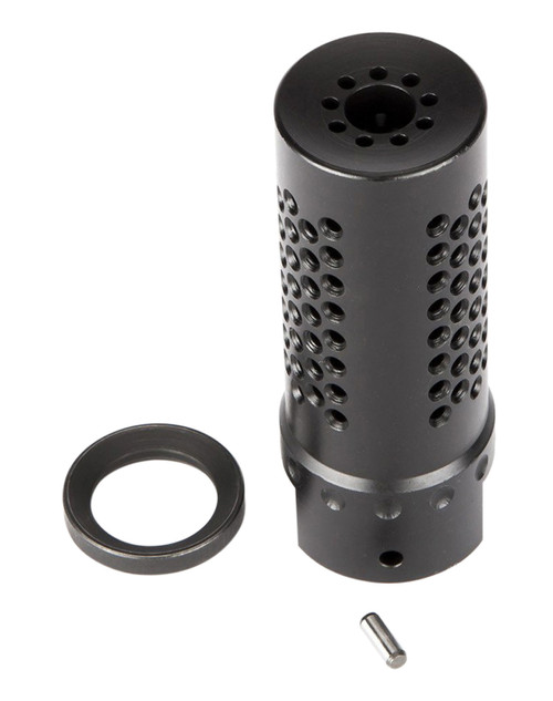 Spikes Dynacomp Extreme SBV1017 Muzzle Brake for 5.56 NATO 1/2"-28 TPI Black Nitride Stainless 2.25-Inch OAL