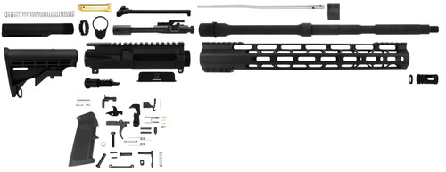 TacFire 5.56 NATO AR Platform Unassembled Rifle Kit SSRK556LPK Aluminum 1/2"-28 TPI