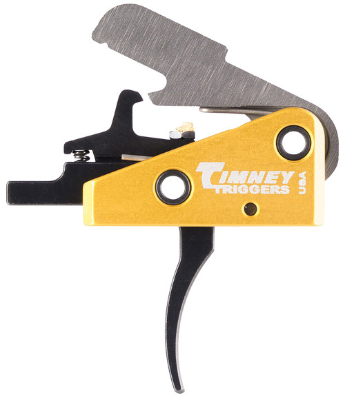 Timney Triggers 667S AR-15 Single-Stage Standard Curved 3 lb Trigger Black Gold