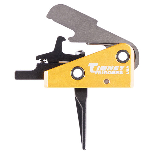 Timney Triggers 667SST AR-15 Single-Stage Straight 3 lb Trigger Black Gold Finish