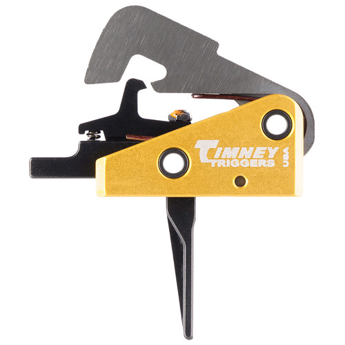 Timney Triggers Competition 670ST AR-10 Single-Stage Straight Trigger 4 lbs Draw Black/Gold