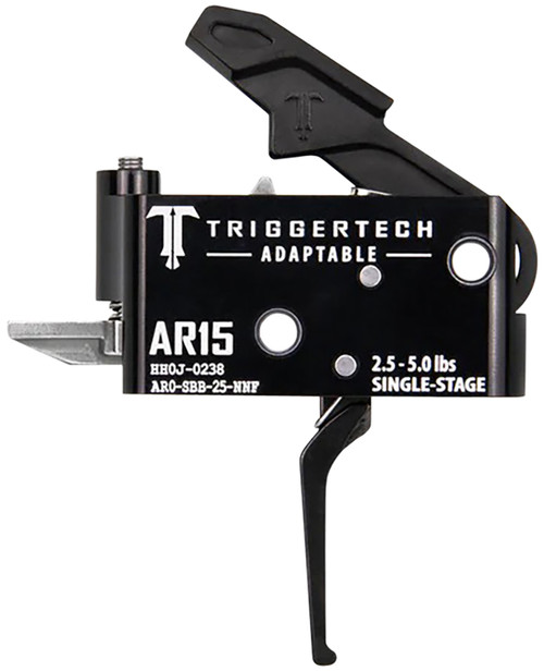 AR-15 Adaptable Flat Single-Stage Trigger by TriggerTech, 2.5-5.0 lbs Adjustable Pull Weight