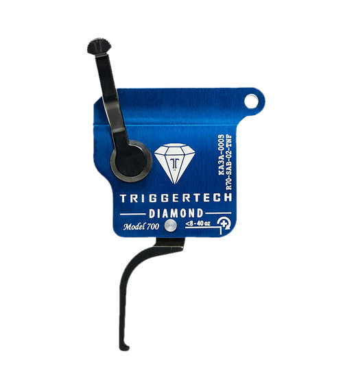 TriggerTech R70SAB02TNF Diamond Black Flat Straight Fits Remington 700 Right Hand