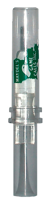 Haydel's DR85 Double Reed Duck Call with Floating Wedge - Clear Plastic