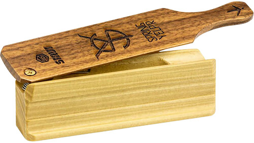 Hunters Specialties Spring Yelper Box Call One-Handed Turkey Call Brown Hardwood
