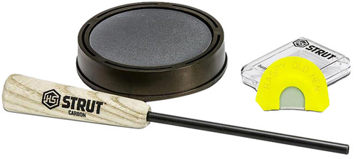 Hunters Specialties Raspy Old Hen Slate Pan Turkey Call Lightweight Compact with Striker