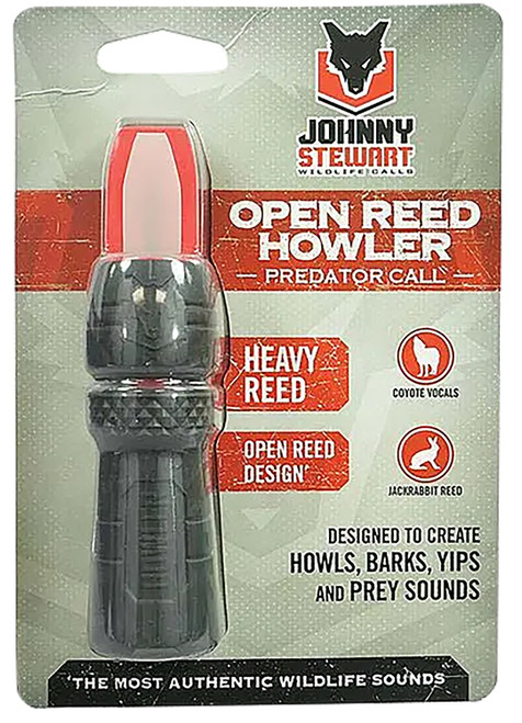 Hunters Specialties Predator Open Reed Howler Call Black Red HSJSORHOWL