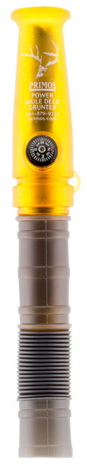 Primos Power Grunter Deer Call Double Reed with Compass Rut Hunting - Black/Gold