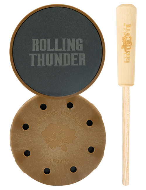 Rolling Thunder TCP-TDS Thunderdome Turkey Attractant Pot Call Hickory/Slate with Strikers