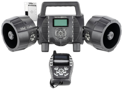 Western Rivers Eichler Electronic Predator Call, Dual Speaker, 8GB Memory, Black Plastic