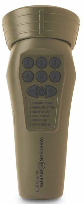 Western Rivers Mantis Six Shooter Electronic Call, Coyote Locator and Distress Sounds, Brown