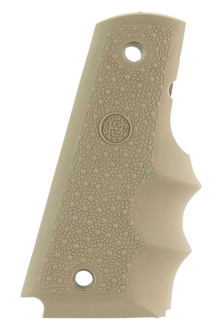 Hogue 45003 1911 Government Desert Tan Rubber Cobblestone OverMolded Pistol Grip