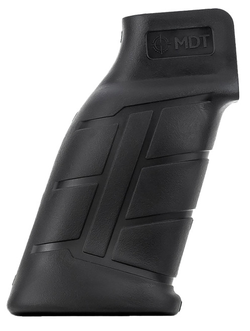 MDT 103419BLK Black Polymer Elite Pistol Grip with Palm Swell for AR-15 Rifles