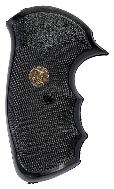 Pachmayr Gripper Series Finger Groove Rubber Grip for S&W J Frame Square Butt Revolver