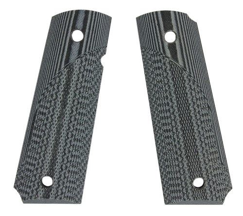 Pachmayr G10 Tactical Checkered Grip Panels Weather-Resistant Black & Gray for 1911 – 61001