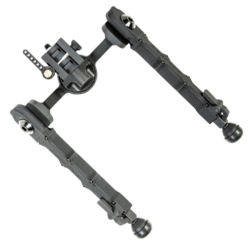 Accu-Tac FC-5 G2 Ratcheted Leg Bipod 6 to 10.60 Inch Black Aluminum with Picatinny Mount