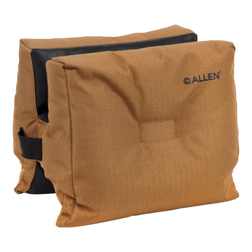 Allen X-Focus Prefilled Bench Shooting Bag 18412 Coyote Ripstop Polyester with Tacky Grip Bottom