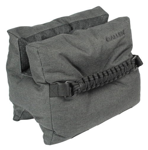 Allen Eliminator Prefilled Front Shooting Bag 18416 Gray Ripstop Polyester Paracord Handle 4-Round Carrier