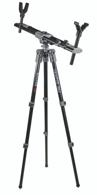 Bog-Pod Fieldpod Max Tripod Black Aluminum Spike Feet Carry Strap Independent Leg Adjust 20 to 48 Inch