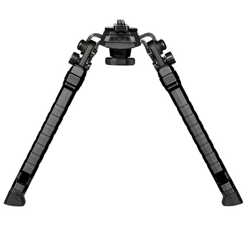 FAB Defense FXSPIKEMB Spike Tactical Bipod 7.09"- 9.88" Adj., Rotating & Tilting, Rubber Feet, Includes Leg Extensions, M-LOK Rail Compatible Black Polymer & Aluminum