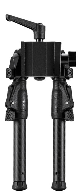 MDT GRND-POD Black Carbon Fiber/Aluminum Bipod, 4.50"-9", ARCA Rail and RRS Dovetail Compatible