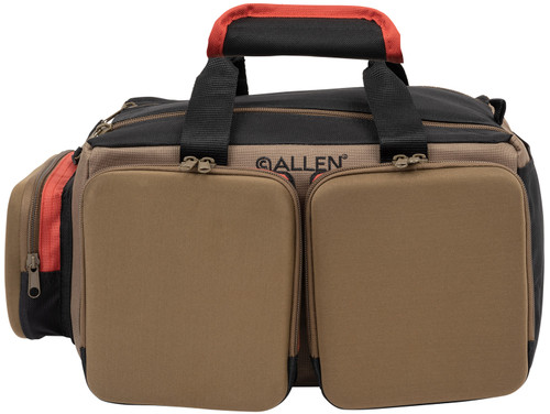 Allen Eliminator Rangemaster Shooting Range Bag Tan Multiple Pockets Pistol Rug and Stable Rigid Bottom