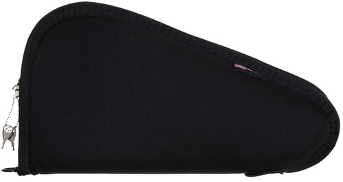 Allen 7413 Locking Pistol Case 13" Black Endura with Foam Padding, YKK Zippers & Two Keys