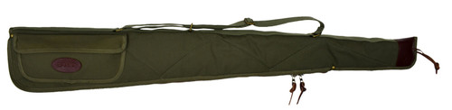 Boyt Harness 48" Alaskan Shotgun Soft Case OD Green Waxed Canvas with Web Sling and Brass Zipper