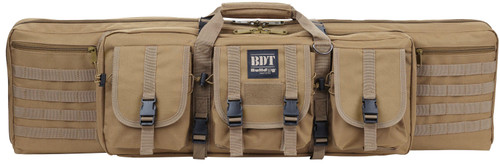 Bulldog BDT Tactical Single 36" Tan Rifle Case Lockable Zippers 3 Pockets Padded Divider