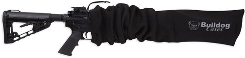 Bulldog BD158 Tactical Rifle Gun Sock 45" Black Soft Knit Moisture-Resistant Protective Cover