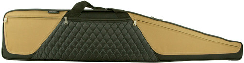 Bulldog BD36044 Elite Rifle Case 44" Water-Resistant Nylon Black/Tan with Heat-Resistant Soft Inner Lining