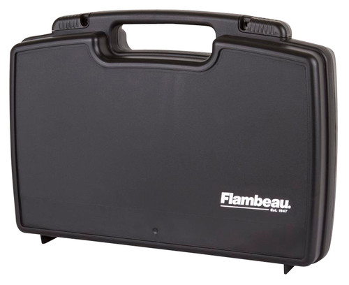 Flambeau 6455SC Black Hard Polymer Dual Pistol Case with Sliding Latches USA Made