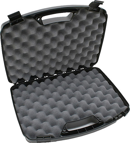 MTM Case-Gard 80940 Black Polypropylene Double Pistol Case for 2 Handguns Up to 8" Barrels