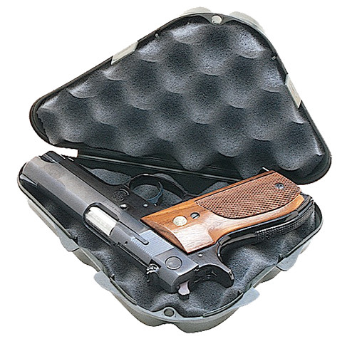 MTM Case-Gard 802C40 Black Nylon Single Handgun Case 9.50" x 5.90" x 2.10" w/ Foam Lining