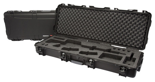 Nanuk 990 Black Polymer Lockable AR-15 Hard Case with Foam Insert and Wheels