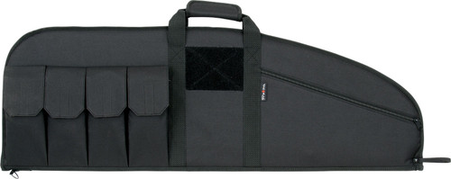 Tac Six Range Tactical 37" Rifle Case Black Endura 4 Mag Pockets Lockable Zipper