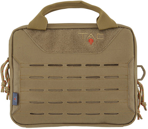 Tac Six 10816 Coyote 600D Polyester Crew Tactical Case for 2 Handguns