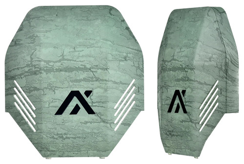 Axil MX Slate Green Polymer Plate Over the Head Earmuff Accessory