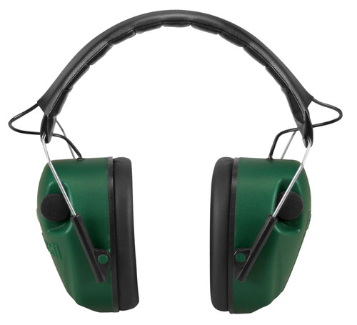 Caldwell Standard E-Max Electronic Muff 25NRR Over the Head Green/Black Stereo Sound