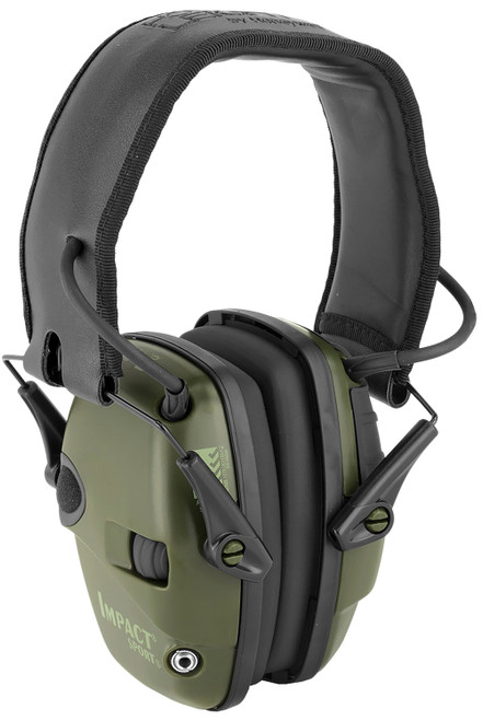Howard Leight R01526 Impact Sport 22 dB Electronic Muffs Over the Head Green/Black