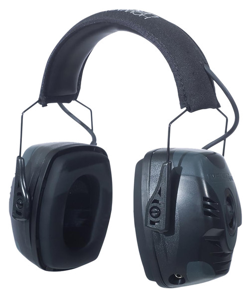 Howard Leight R01902 Impact Pro 30 dB Electronic Muffs with Audio Input Black/Gray Adult