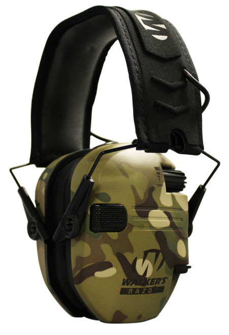 Walker's Razor Slim Electronic Protection Muff 23 dB MultiCam/Black Over-Head Style