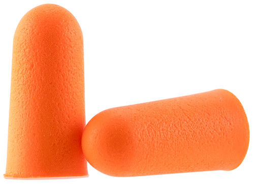 Walker's 7-Pair Foam Hearing Protection Ear Plugs 32 dB NRR Orange with Canister