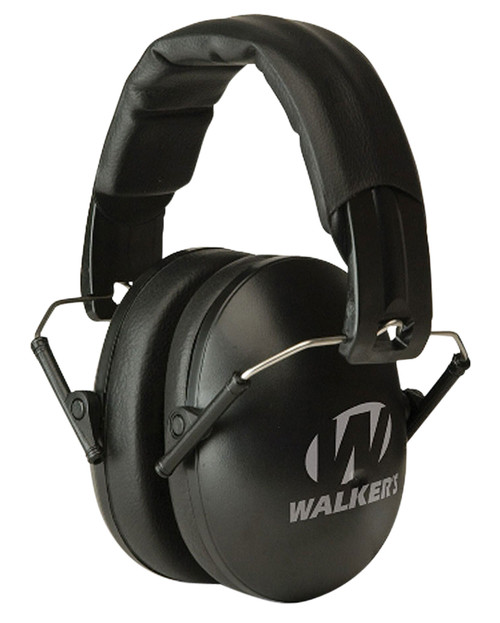 Walker's 23 dB Folding Hearing Muff Over the Head Black Polymer Youth Women Fit
