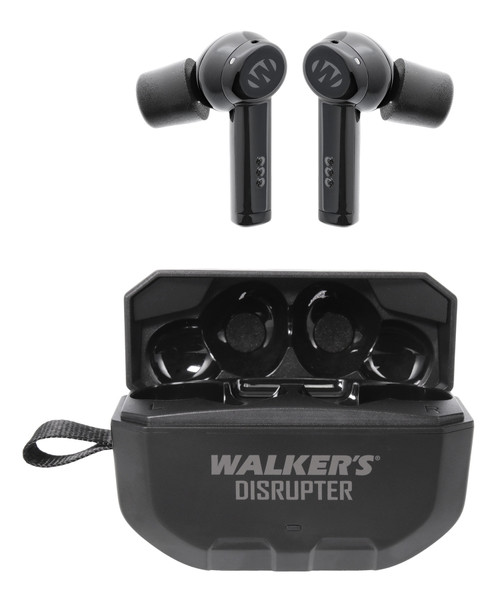 Walker's 24 dB Disrupter Ear Bud Headset Active Noise Reduction Hearing Protection