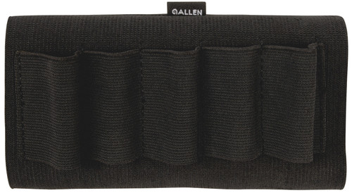 Allen 205 Classic Buttstock Shotgun Shell Holder Black Elastic 5rd