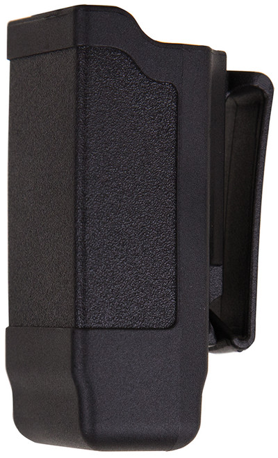 Blackhawk 410600PBK Single Mag Case Matte Black Polymer Belt Clip Compatible w/ Double Stack 9mm/10mm/40/45/357
