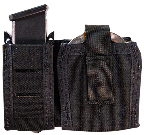 High Speed Gear TACO Single Pistol and Handcuff Duty Pouch Black Nylon MOLLE 41P000BK